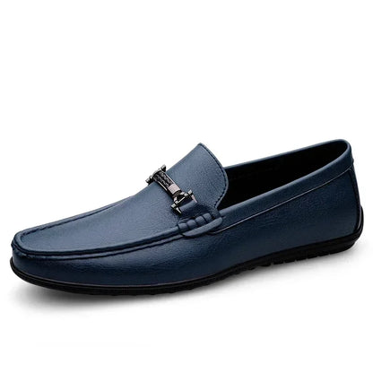 Mocassins de couro genuíno casuais