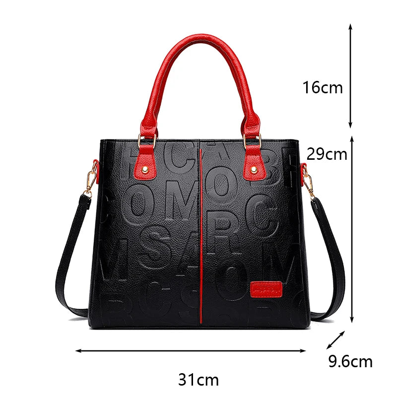 Bolsa transversal casual feminina em couro PU