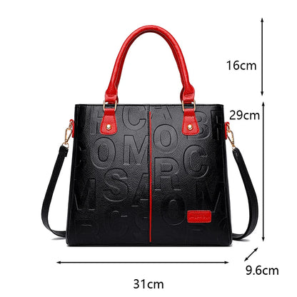 Bolsa transversal casual feminina em couro PU