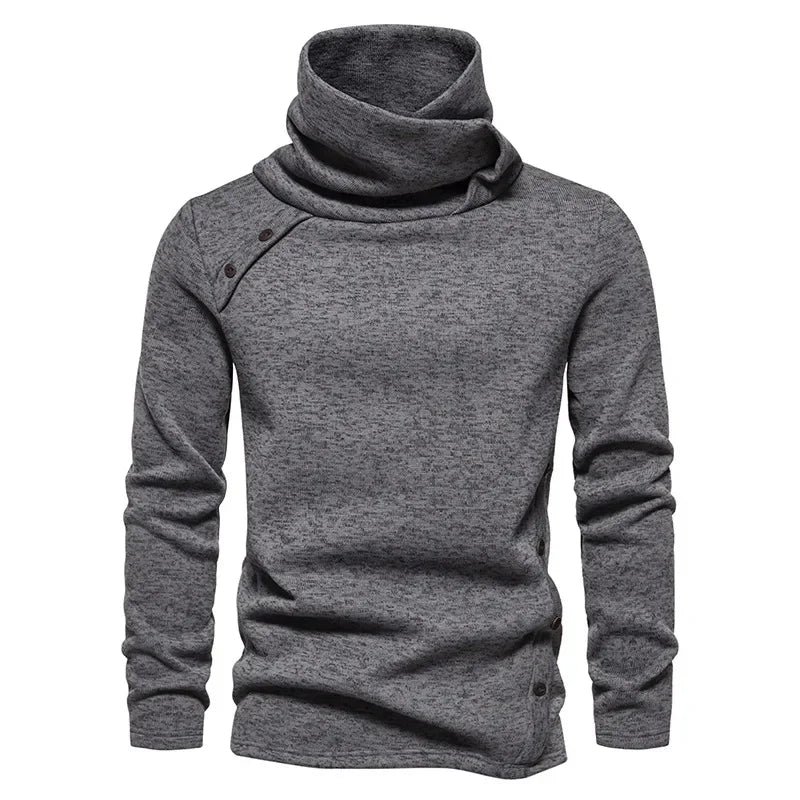 Suéter masculino de gola redonda em estilo britânico