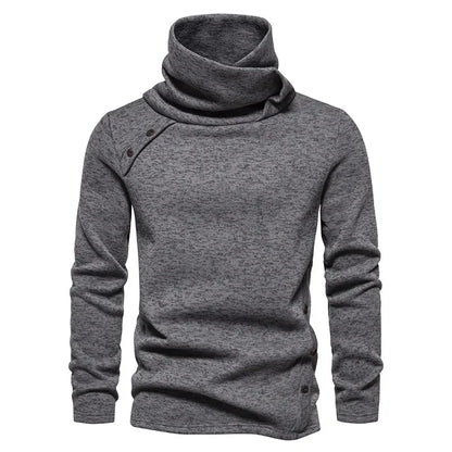 Suéter masculino de gola redonda em estilo britânico