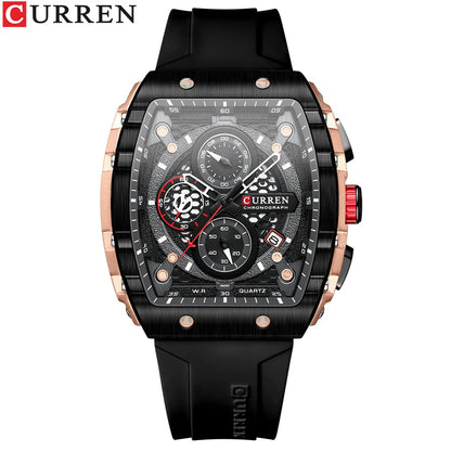 Relógio Masculino Curren 8442 — Caixa Quadrada