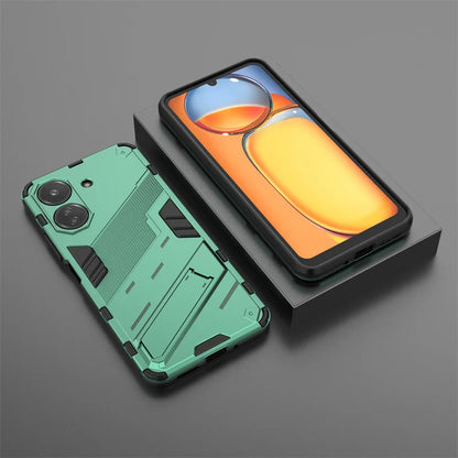 Capa de telefone Kickstand magnética anti-choque