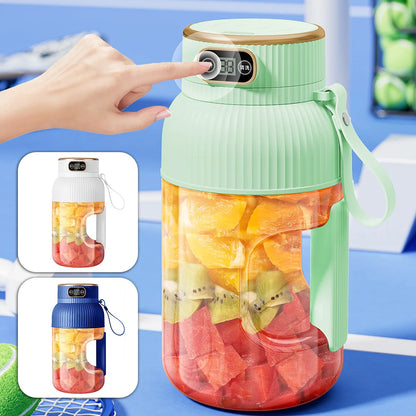 Garrafa portátil misturador de frutas elétrico