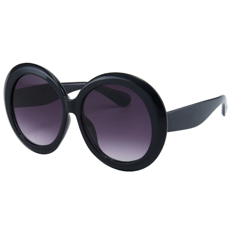 Óculos de Sol Femininos Oversized — Armação Redonda e UV400