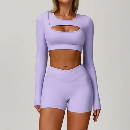 Conjunto de roupas esportivas