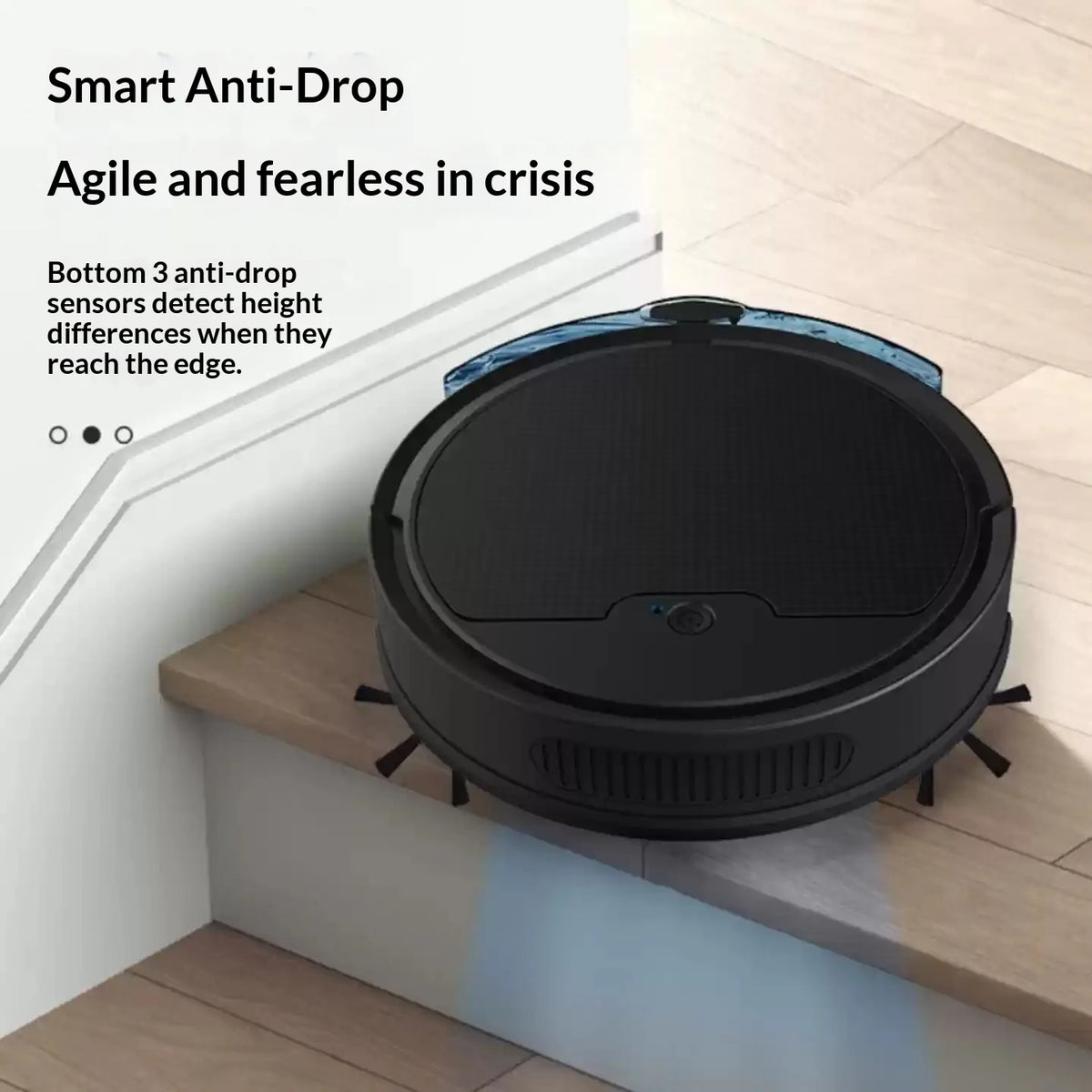 Robô Aspirador 3 em 1 — Varre, Aspira e Passa Pano, Wi-Fi e Design Ultrafino