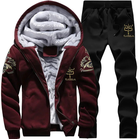 Conjunto de inverno com capuz