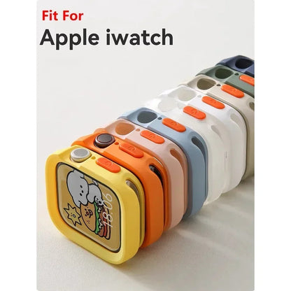 Capa protetora esportiva de silicone macia para Apple Watch
