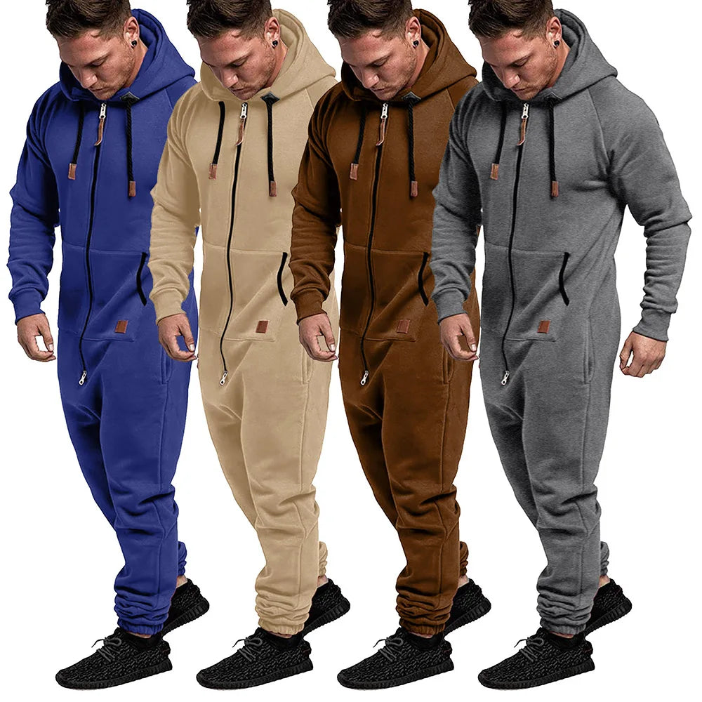 Conjunto Masculino de Moletom com Capuz e Calças