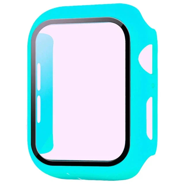 Película protetora de vidro + capa para Apple Watch