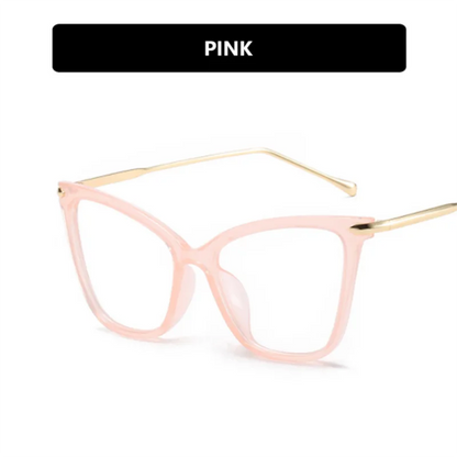 Óculos Olho de gato oversize de miopia