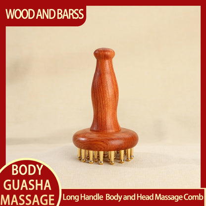 Ferramenta massageadora facial Guasha Varinha Kansa