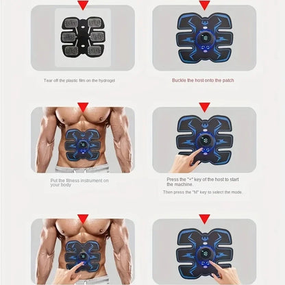 Estimulador Muscular EMS Recarregável por USB