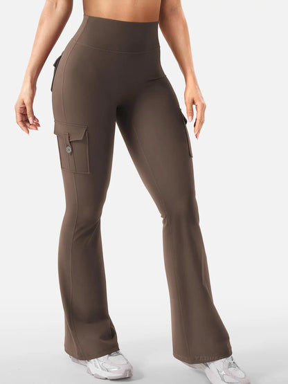 Leggings Femininas de Cintura Alta para Yoga e Fitness — Com Bolsos
