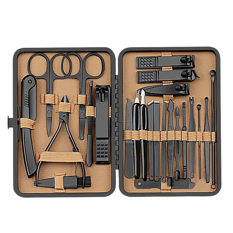 Conjunto de manicure profissional com 24 peças