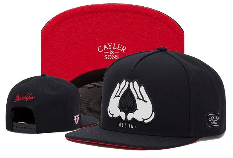 Chapéus snapback estilo hip hop