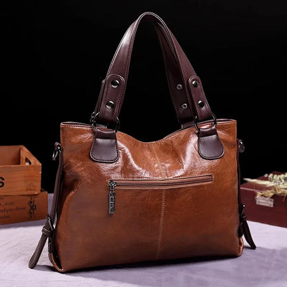 Bolsas de couro macio vintage