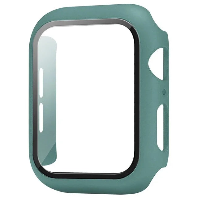 Película protetora de vidro + capa para Apple Watch