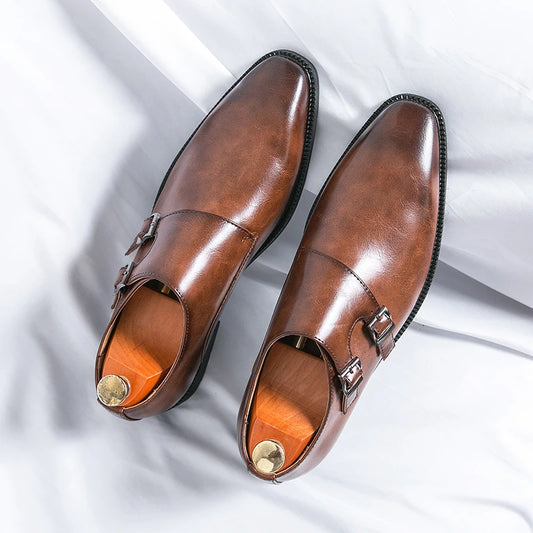 Sapatos de couro genuíno