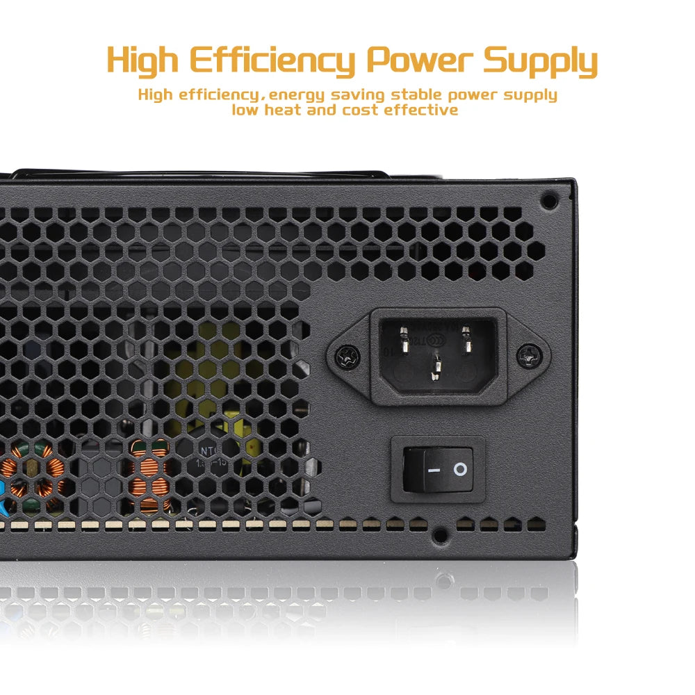 Fonte de Alimentação ATX 500W 80 PLUS Gold – PFC Ativo e Ventoinha Silenciosa