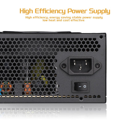 Fonte de Alimentação ATX 500W 80 PLUS Gold – PFC Ativo e Ventoinha Silenciosa
