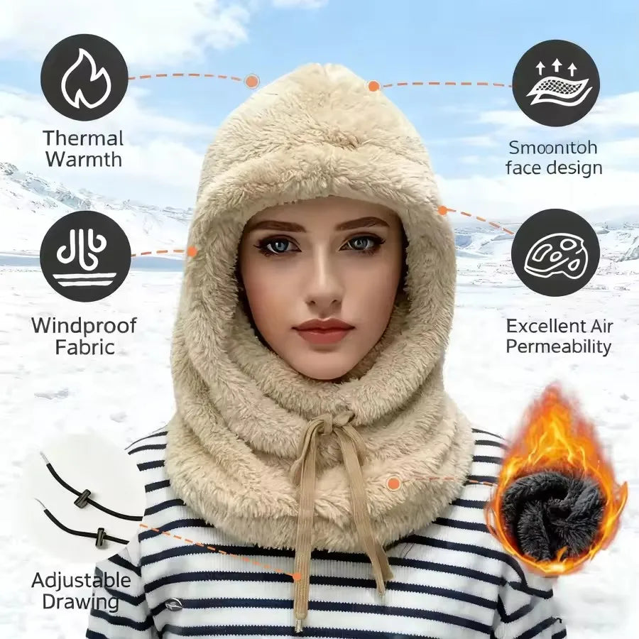 Balaclava feminina de inverno