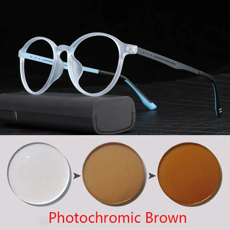 Óculos de miopia redondos vintage