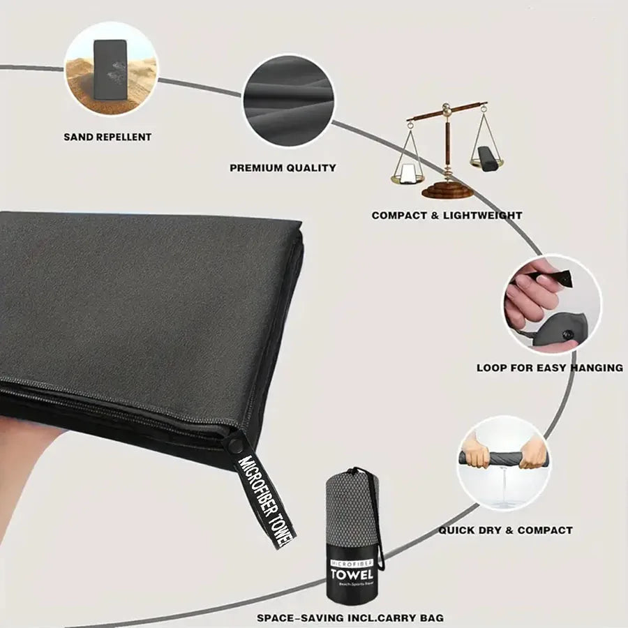 Toalha de microfibra para desporto