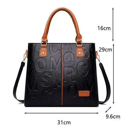 Bolsa transversal casual feminina em couro PU