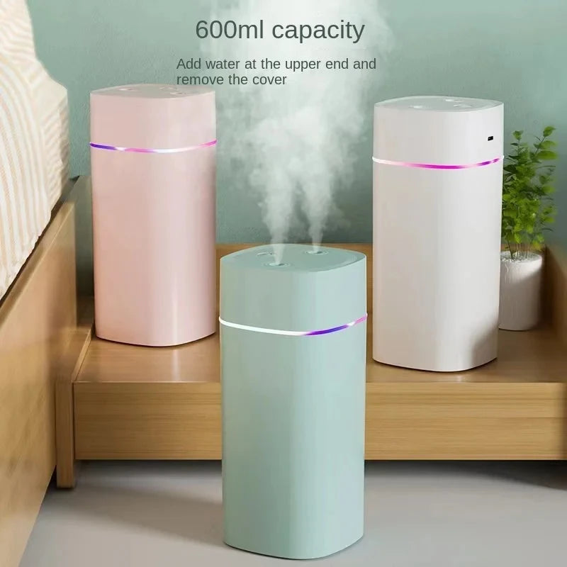Umidificador USB de Dupla Saída — 600 ml/h