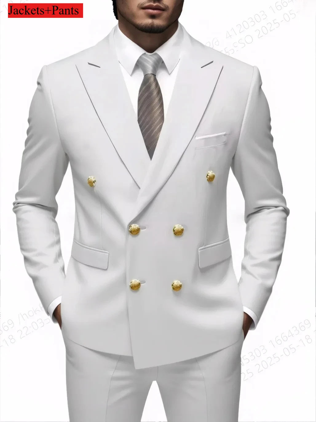 Terno botão duplo slim fit