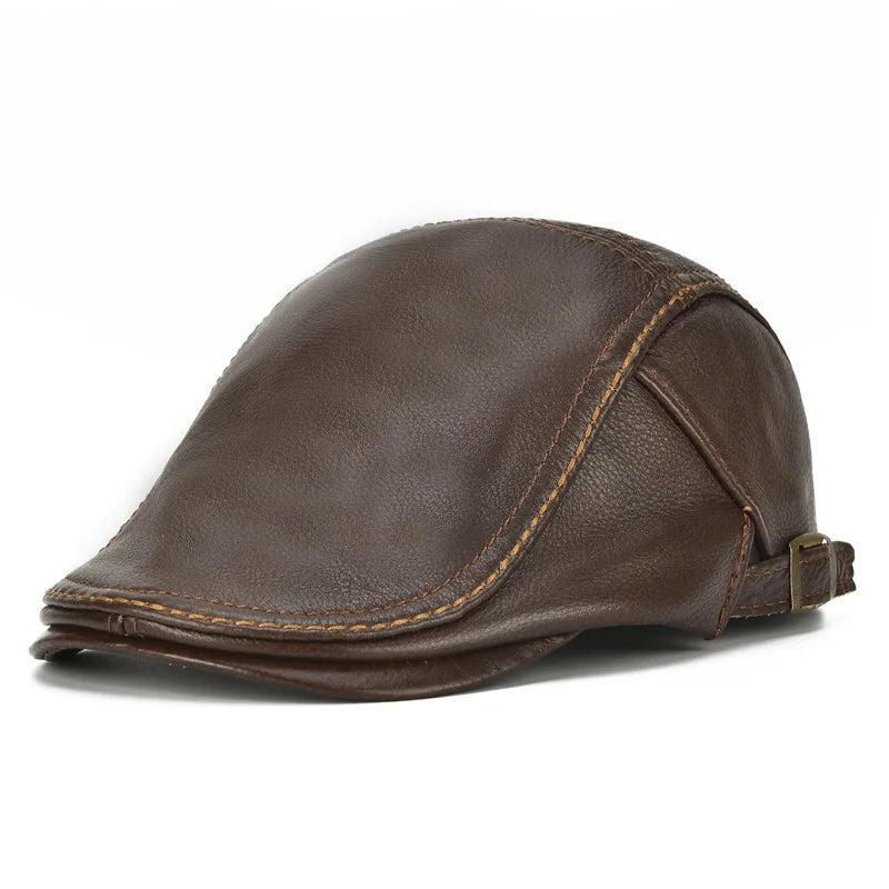 Chapéu de couro estilo jornaleiro