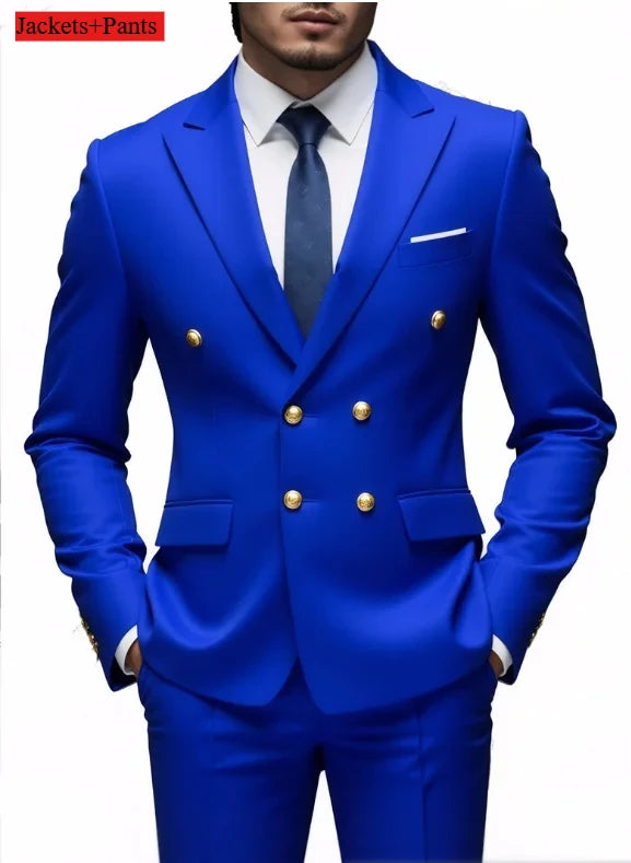 Terno botão duplo slim fit