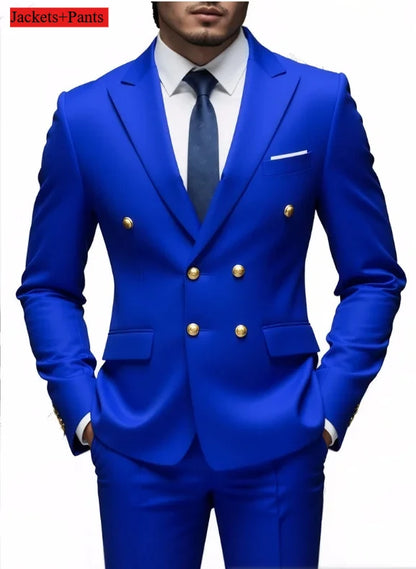 Terno botão duplo slim fit