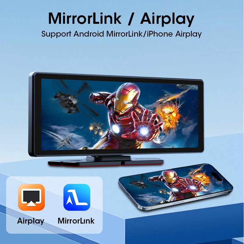 Carplay 8.1 Polegada com camera