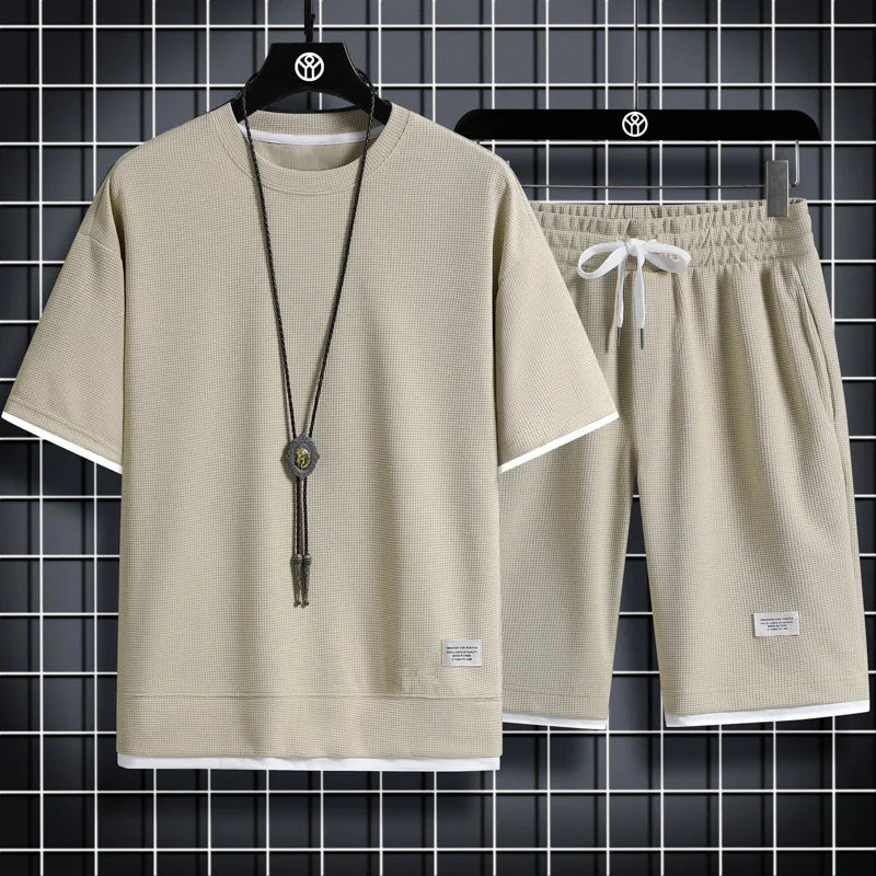 Conjunto Masculino de 2 Peças para Treino, Ginásio e Lazer