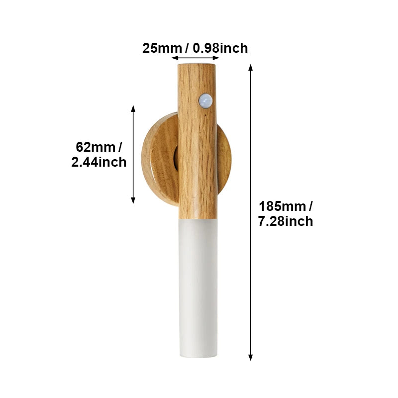 Luminária de parede LED inteligente com sensor de movimento
