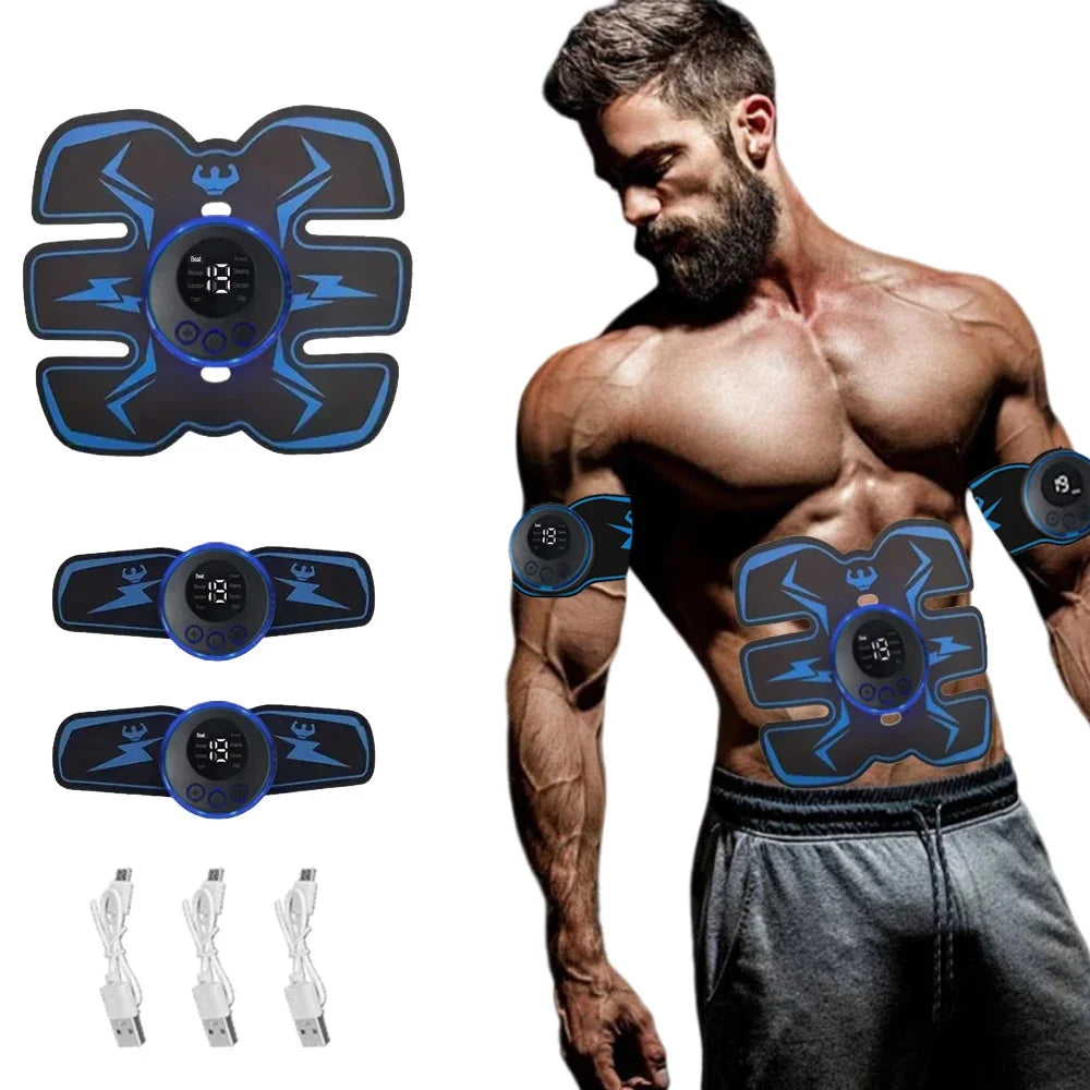 Estimulador Muscular EMS Recarregável por USB