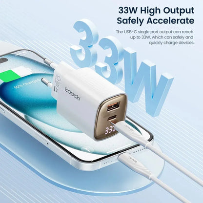 Carregador USB-C Toocki 33W GaN