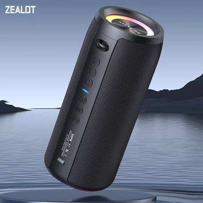 Coluna Bluetooth ZEALOT S51 Pro 40 W com Som Estéreo 3D