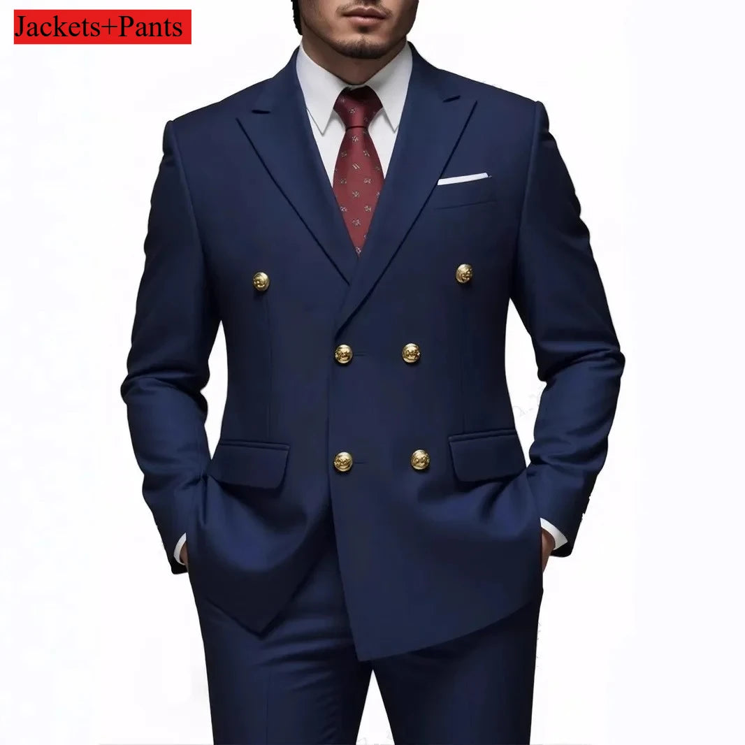 Terno botão duplo slim fit