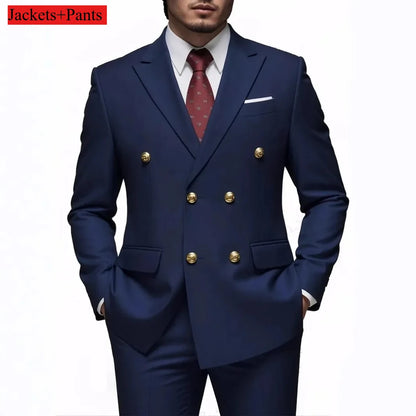 Terno botão duplo slim fit