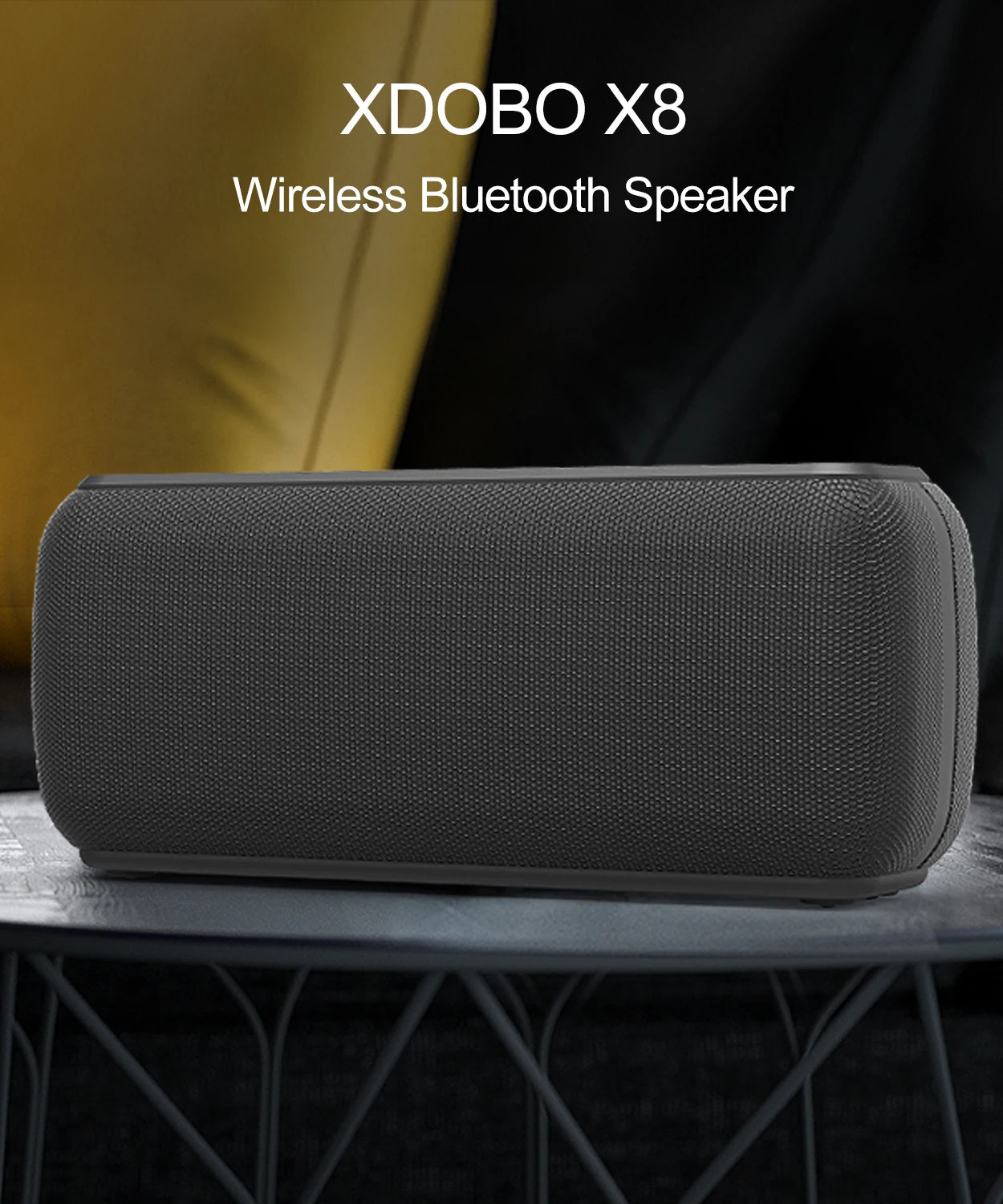 Caixa de Som Bluetooth Xdobo X8II de 60W com Subwoofer TWS