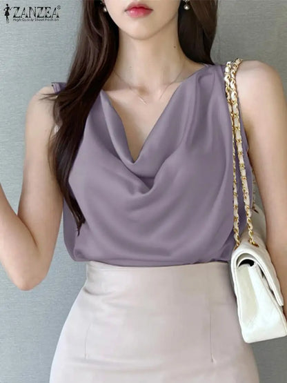 Blusa regata sem mangas