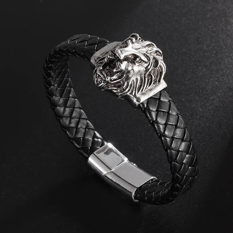 Pulseira punk de camada dupla