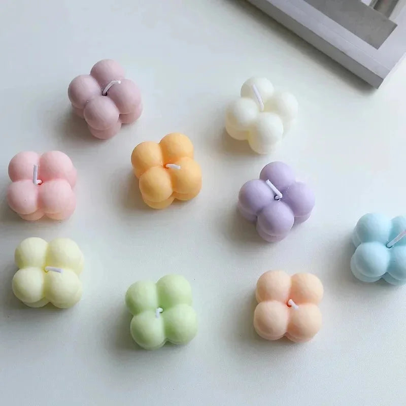 Vela Aromática em Cubo de Bolhas