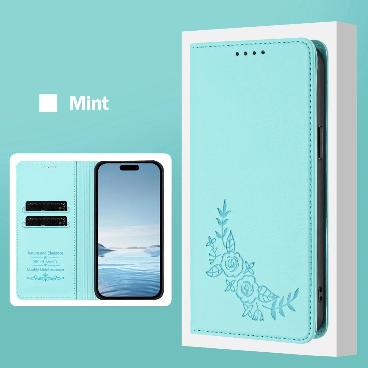 Capa Carteira Magnética de Couro para Xiaomi – Porta-Cartões e Proteção