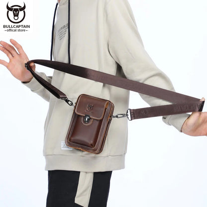 Bolsa Bullcaptain crazy horse couro