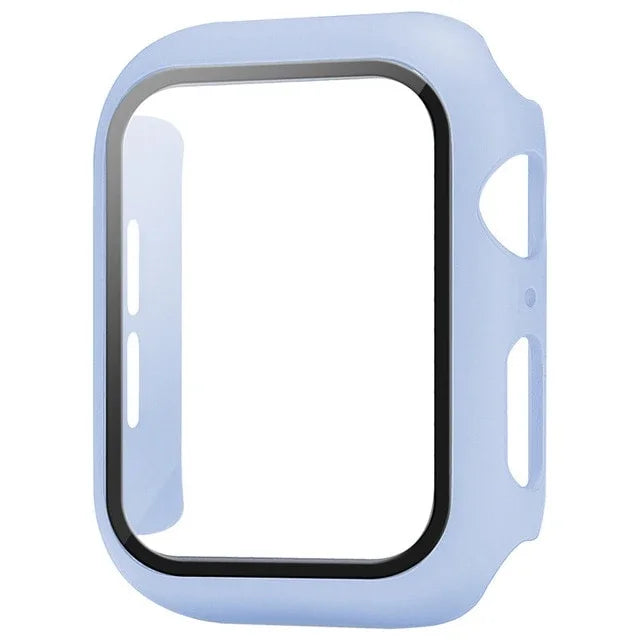 Película protetora de vidro + capa para Apple Watch